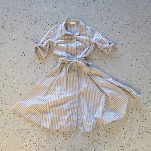 Calvin Kein Button Up Midi Dress